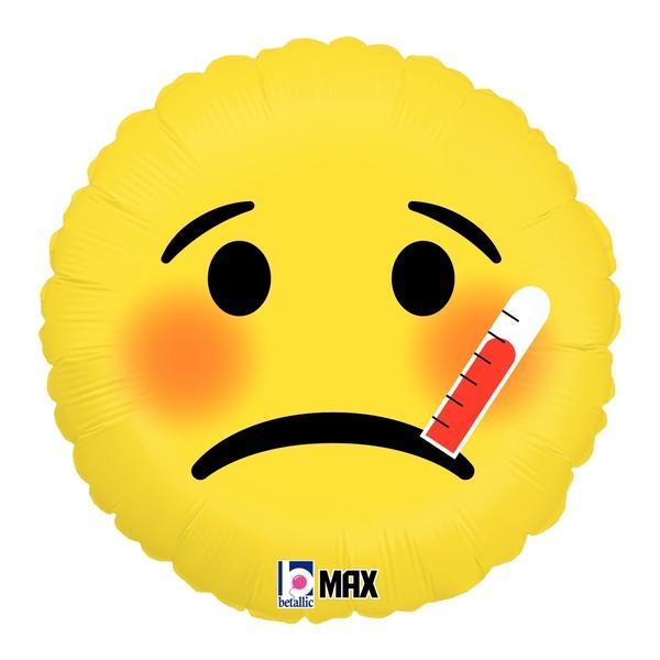 Sick Emoji Balloon 18'' - JJ's Party House