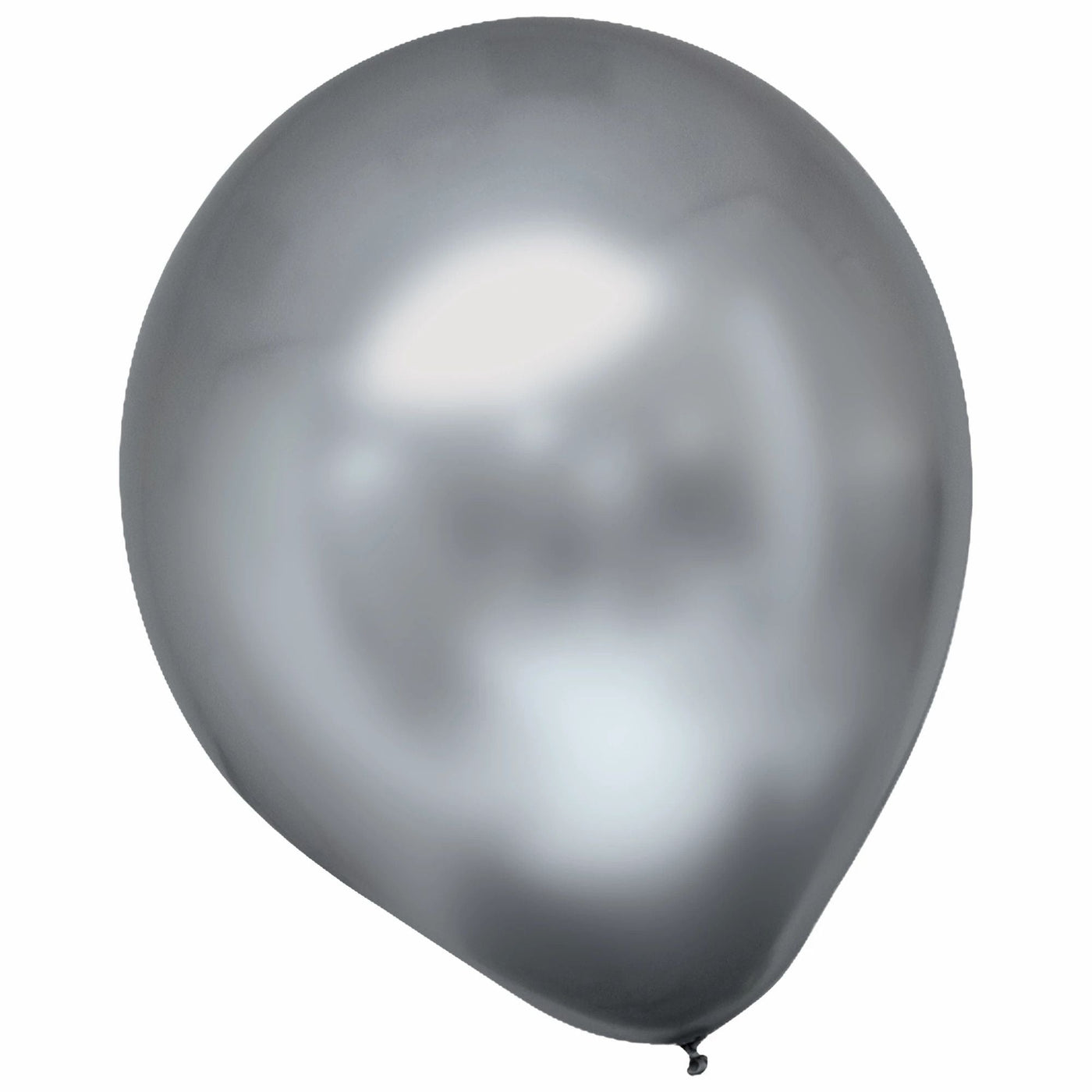 Silver Chome Latex Balloons 100ct - JJ's Party House