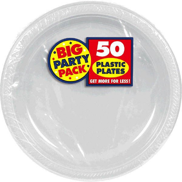 Silver Dessert Plates 50ct - JJ's Party House