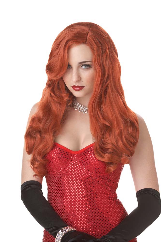Silver Screen Sinsation Red Wig - JJ's Party House