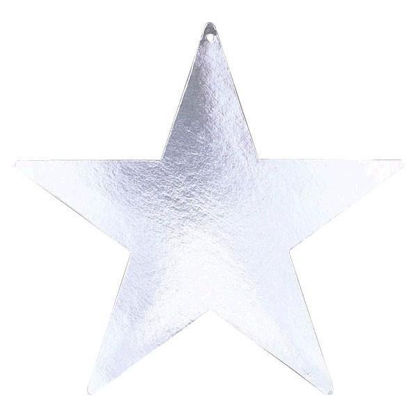 Silver Star Foil Cutout 5" - JJ's Party House