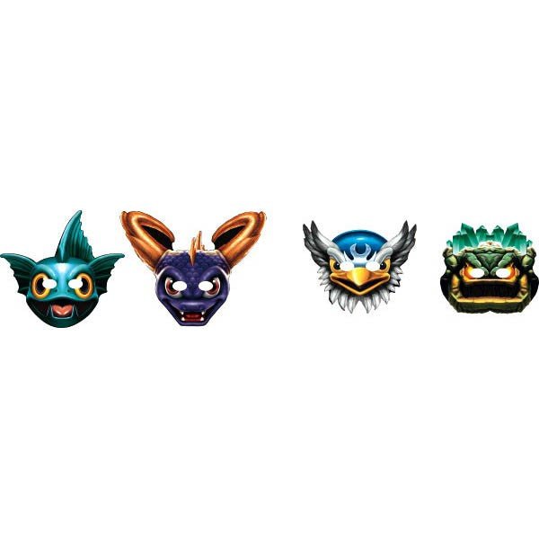 Skylanders (tm) Paper Masks - JJ's Party House - Custom Frosted Cups and Napkins