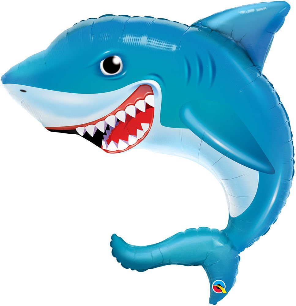 Smilin Shark Supershape Balloo - JJ's Party House