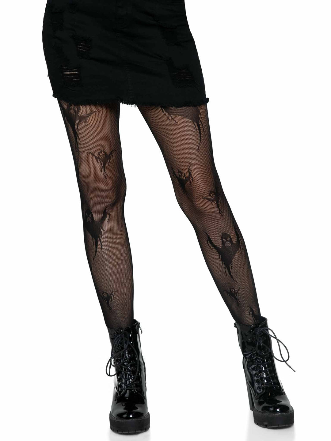 Spooky Ghost Fishnet Tights - JJ's Party House