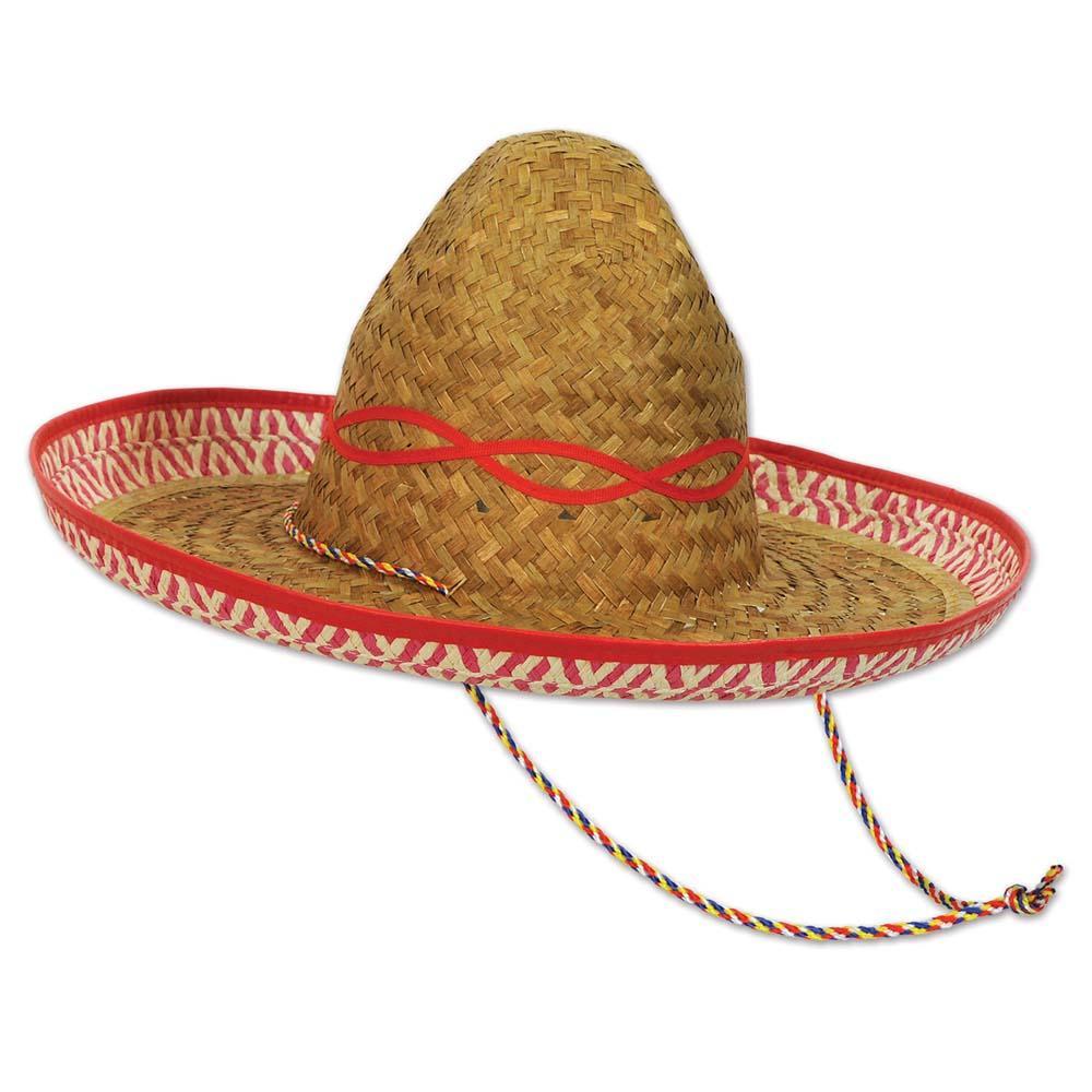 Staw Sombrero Hat - Fiesta - JJ's Party House