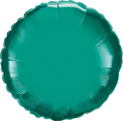Teal Round Mylar Balloon - JJ's Party House
