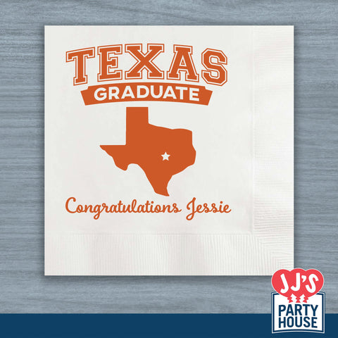Texas Graduation Napkins - JJ's Party House