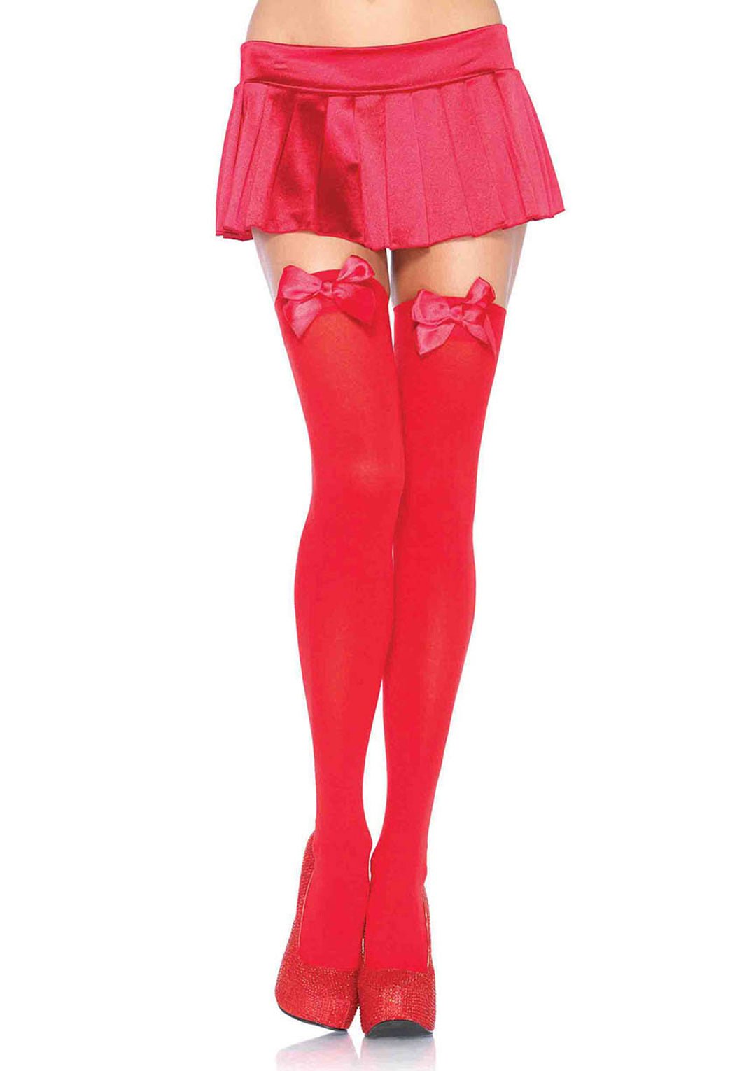 Thigh High Stockings with Bows - JJ's Party House