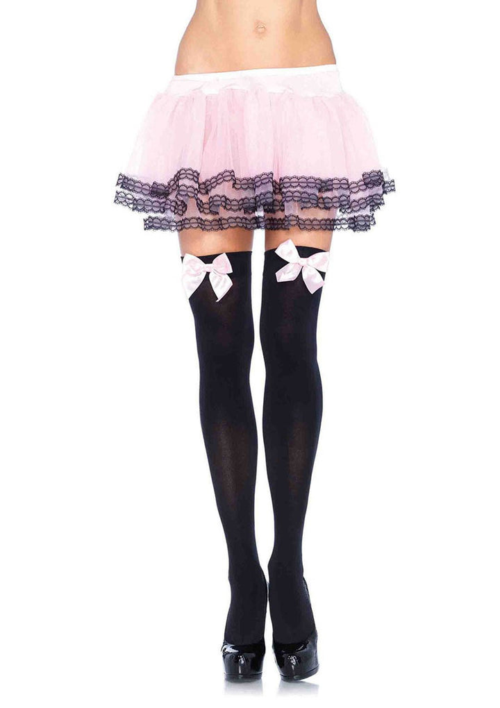 Thigh High Stockings with Bows - JJ's Party House