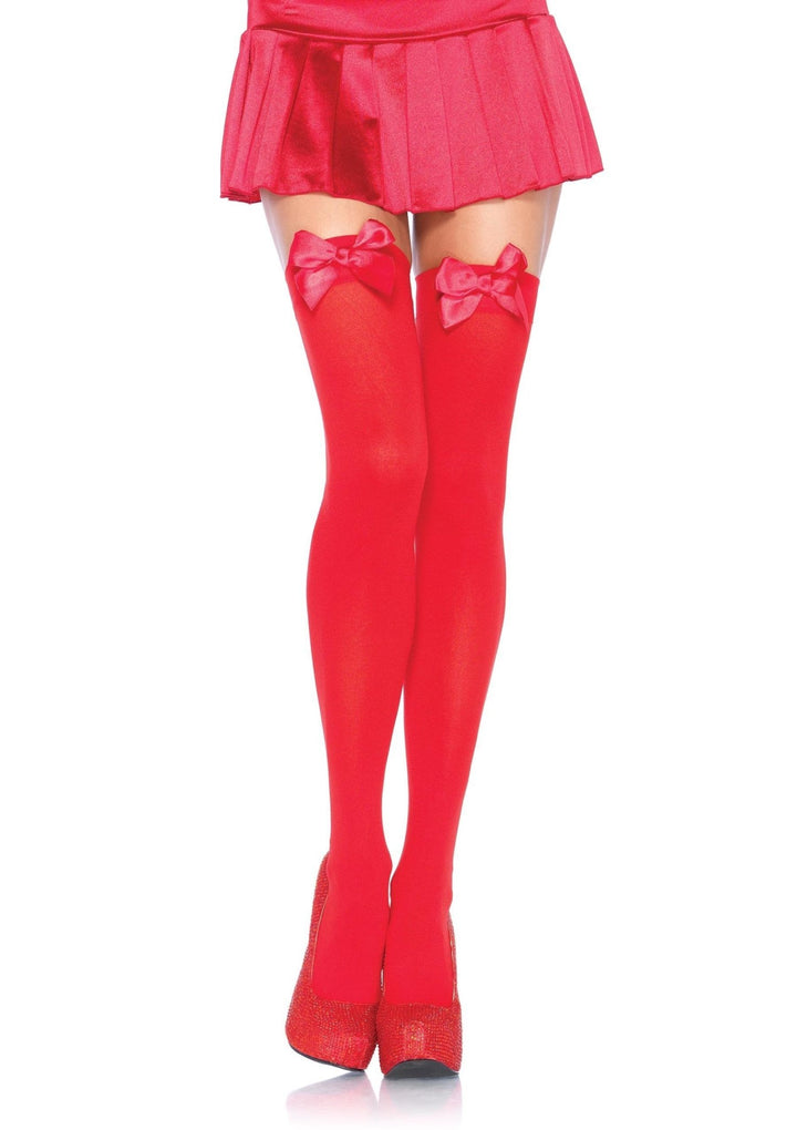 Thigh High Stockings with Bows - JJ's Party House