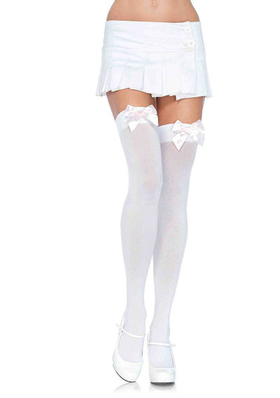 Thigh High Stockings with Bows - JJ's Party House - Custom Frosted Cups and Napkins