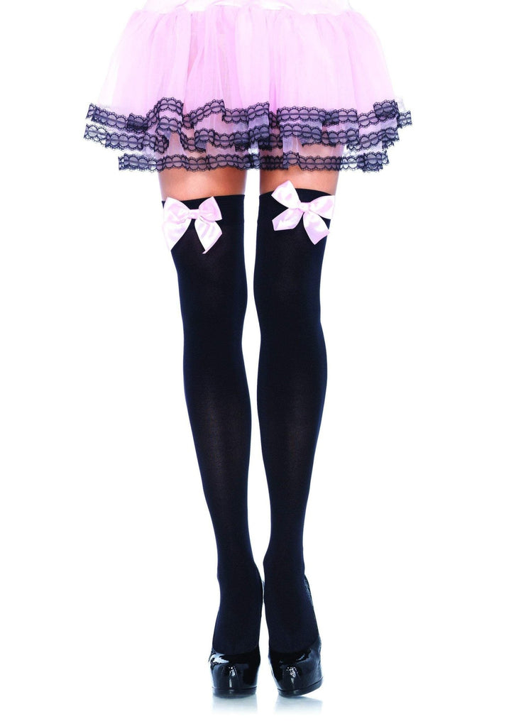 Thigh High Stockings with Bows - JJ's Party House