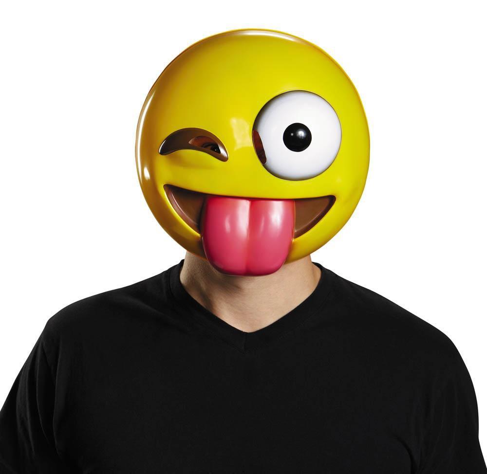 Tongue Out Emoji Mask - JJ's Party House