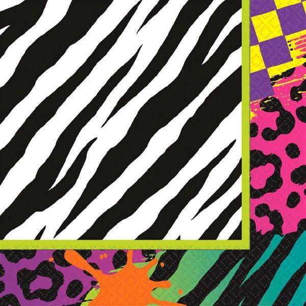 Totally 80s Beverage Napkins 16ct - JJ's Party House