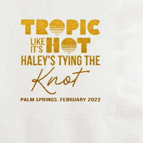 Tropic Like It's Hot Bachelorette Party Napkins - JJ's Party House