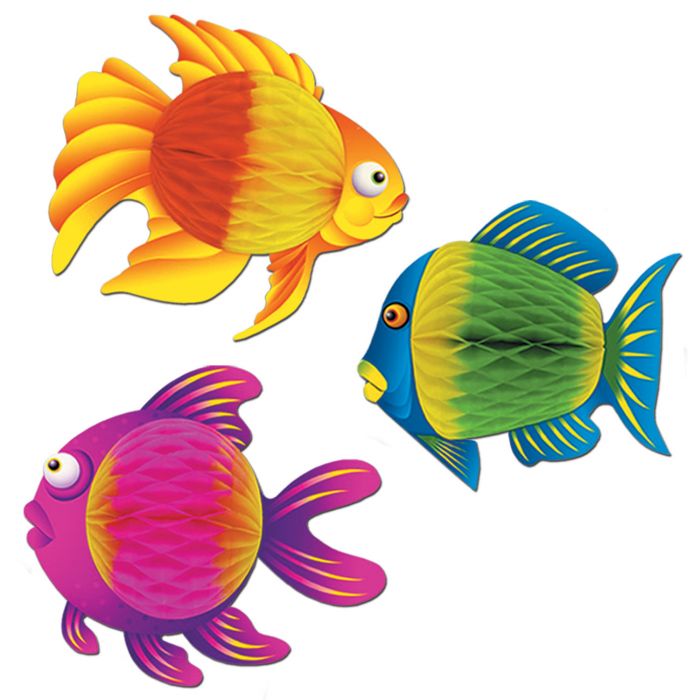Tropical Fish 8'' - 1pc - JJ's Party House