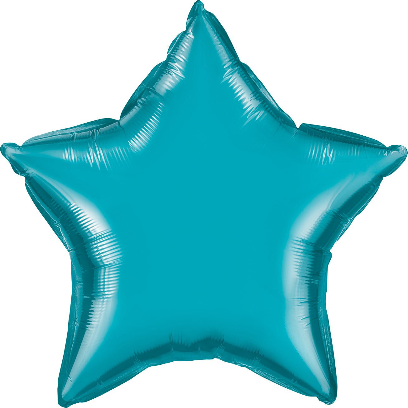 Turquoise Star Mylar Balloon 18" - JJ's Party House