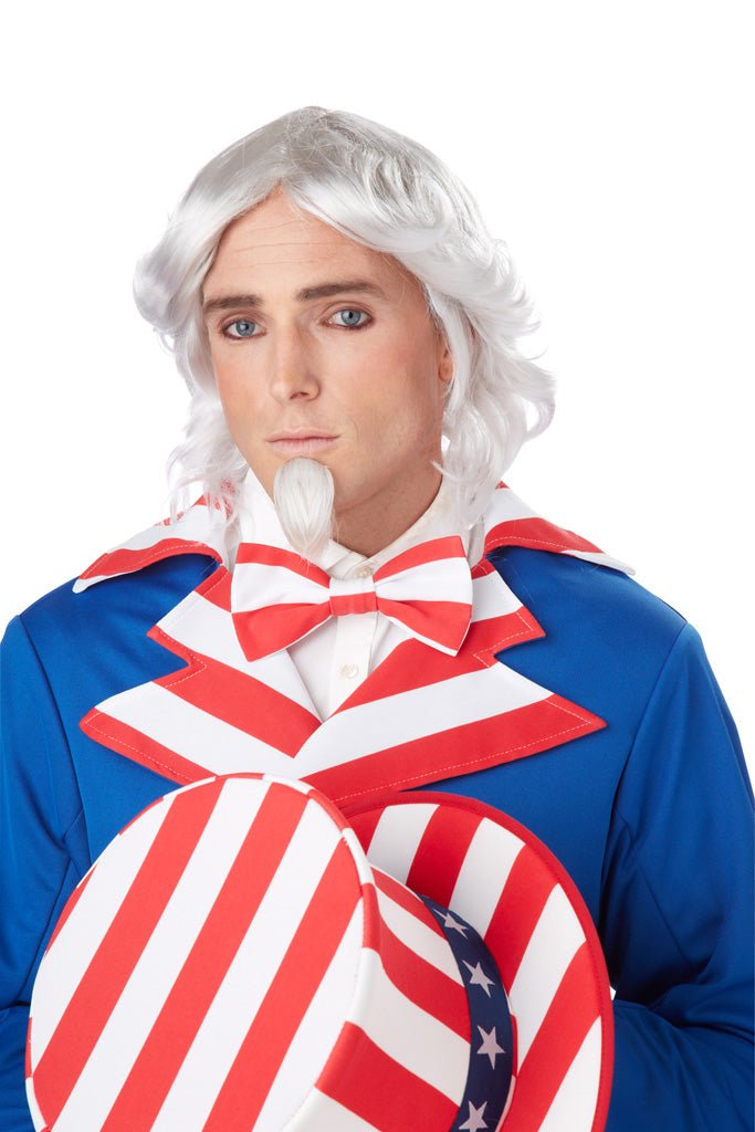 Uncle Sam Wig & Chin Patch - JJ's Party House