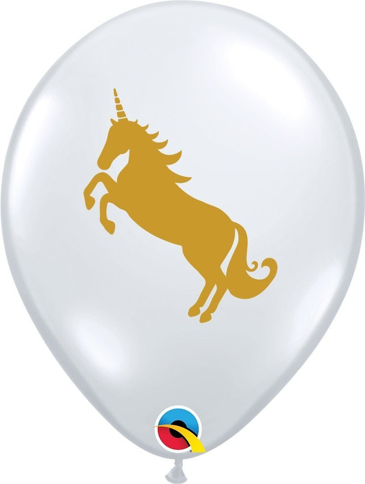 Unicorn 11" Clear Latex Balloon - JJ's Party House