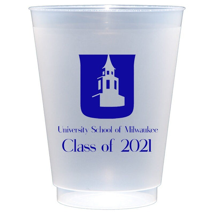 University School of Wisconsin Frost Flex Custom Printed Cups - JJ's Party House