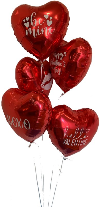 Valentine's Grab & Go Balloon Bouquet - JJ's Party House