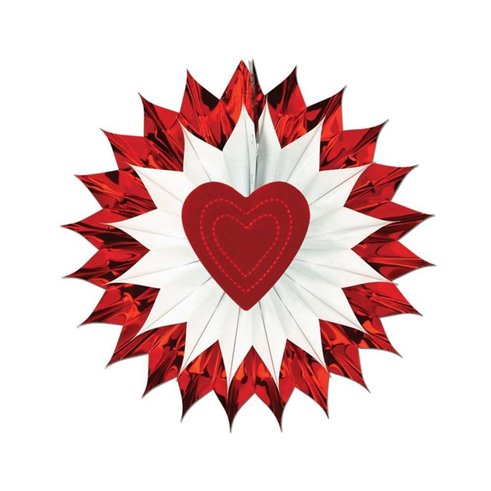 Valentine's Hearts Fan Burst 15" - JJ's Party House