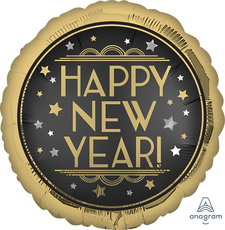 Vintage New Year Mylar Balloon 18" - JJ's Party House