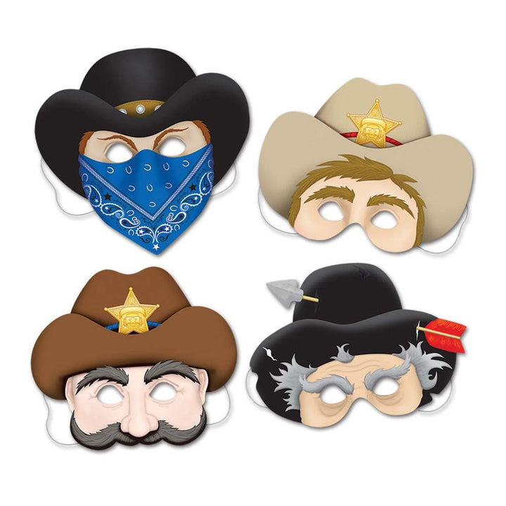 Western Theme Masks - JJ's Party House