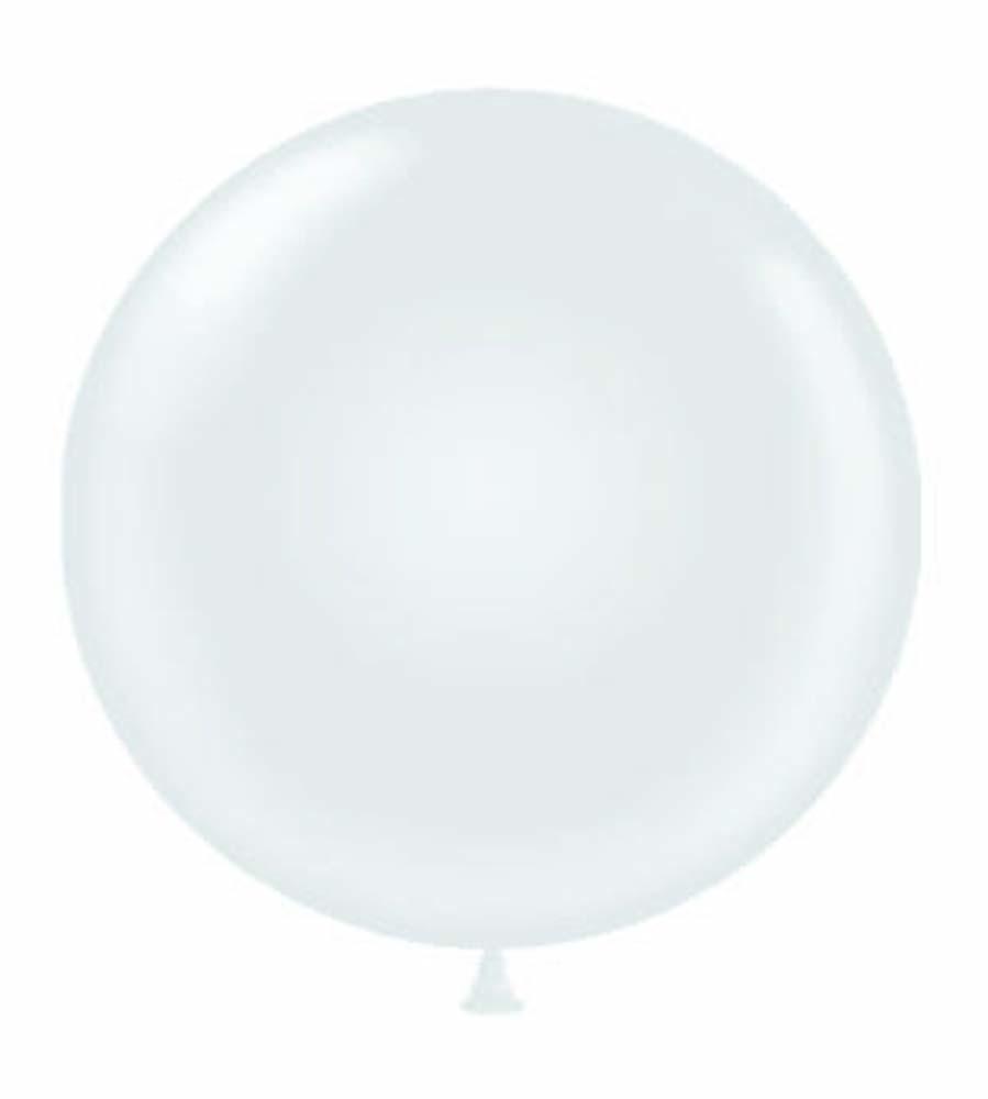 White 17" Tuftex Latex Balloon - JJ's Party House