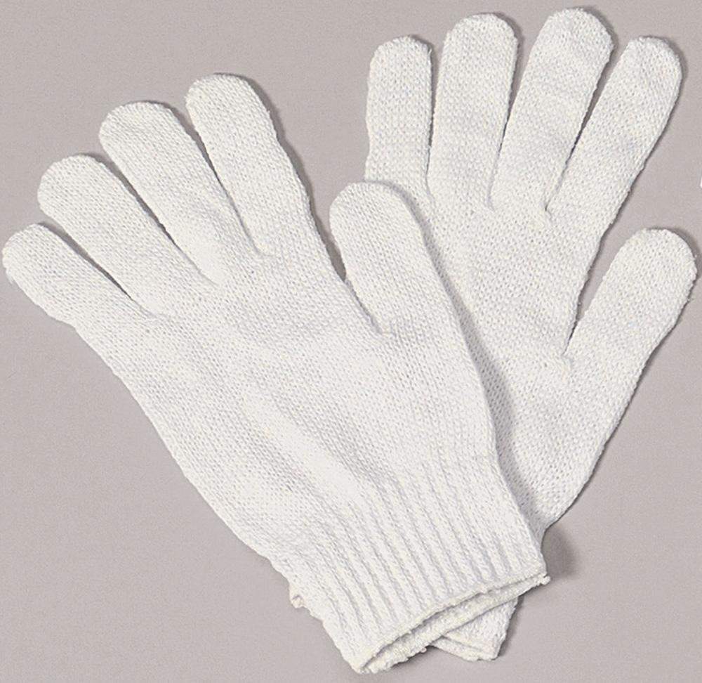White Cotton Santa Gloves - JJ's Party House