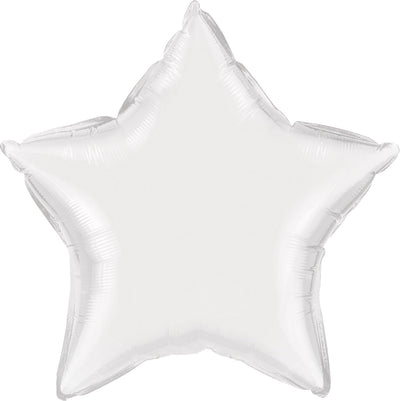 White Star 20'' Mylar Balloon - JJ's Party House