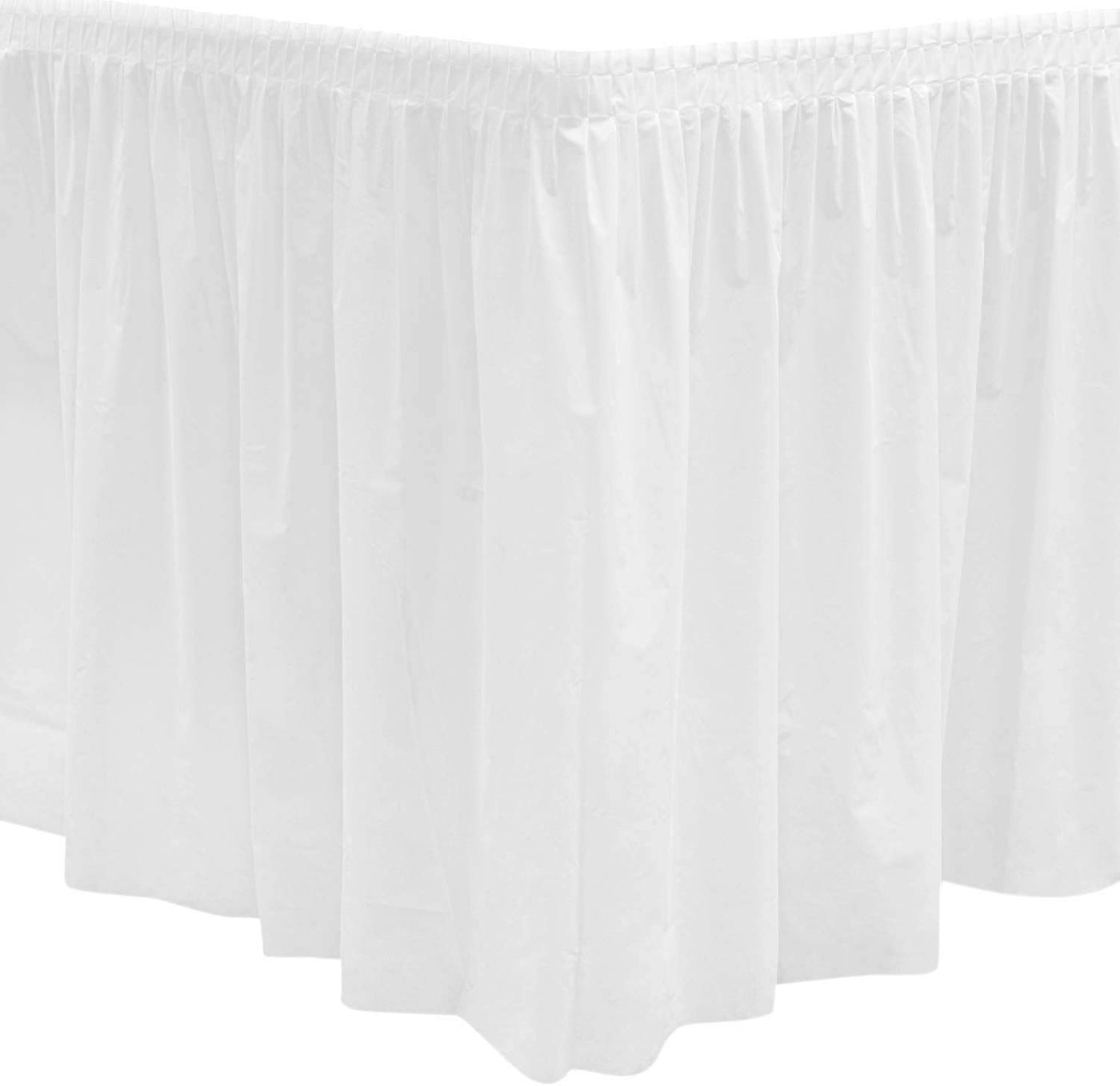 White Tableskirt 29" x 14' - JJ's Party House
