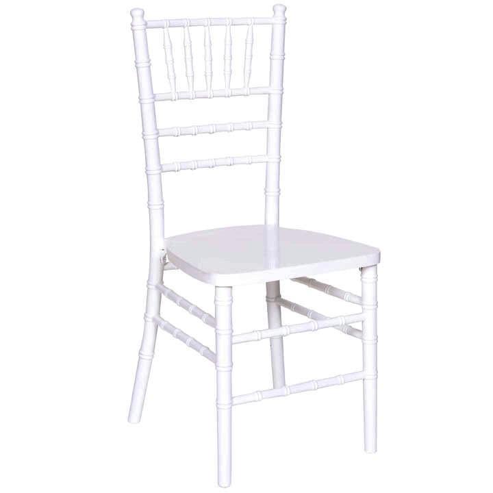 White Wood Stacking Chiavari Chair - JJ's Party House