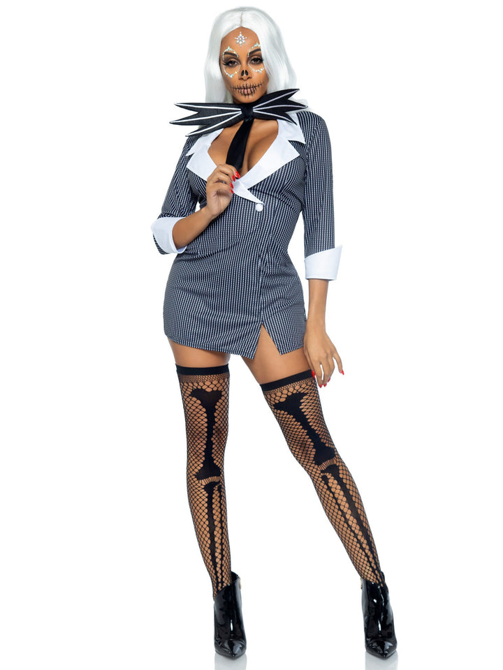 Womens Bone Babe Costume - JJ's Party House