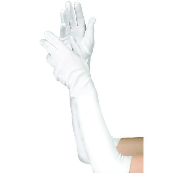 Women's Long White Gloves - JJ's Party House