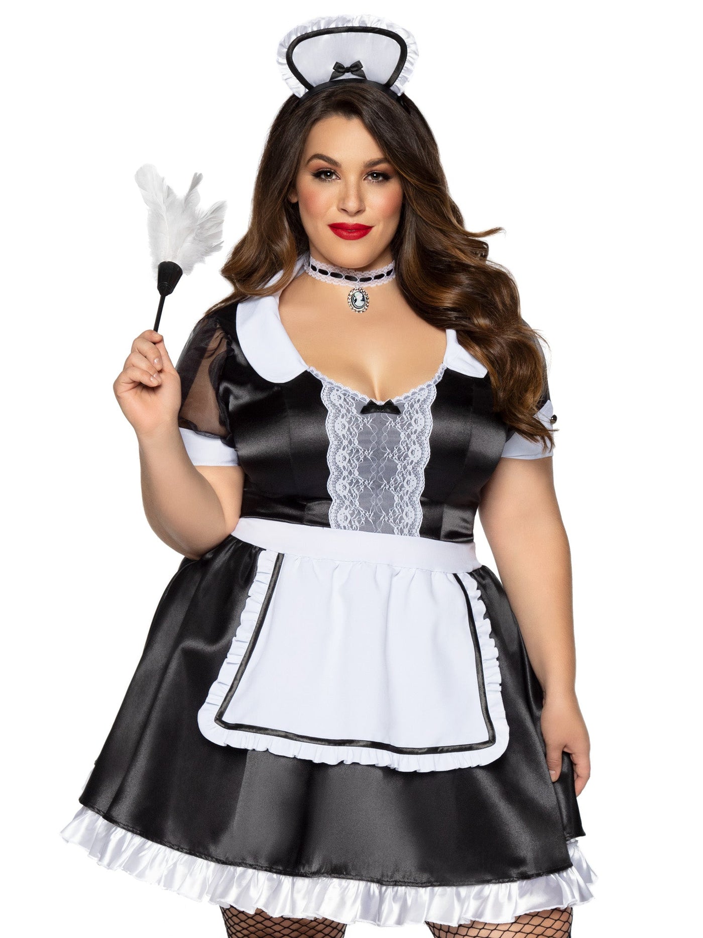 Womens Plus Size Classic French Maid Costume - JJ's Party House