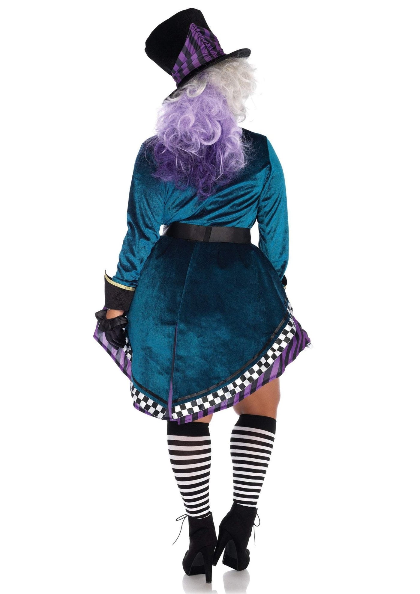 Womens Plus Size Delightful Mad Hatter Costume - JJ's Party House