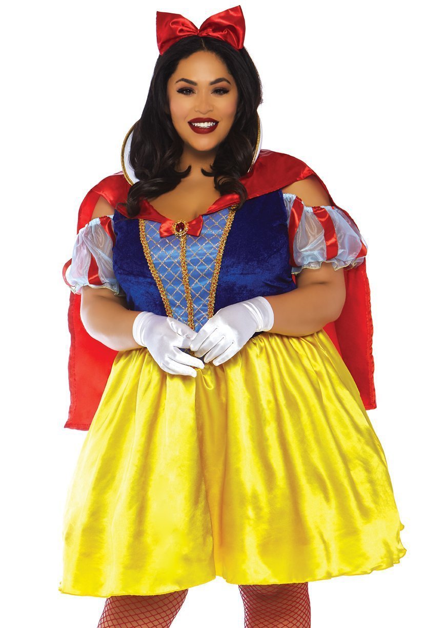 Womens Plus Size Fairytale Snow White Costume - JJ's Party House