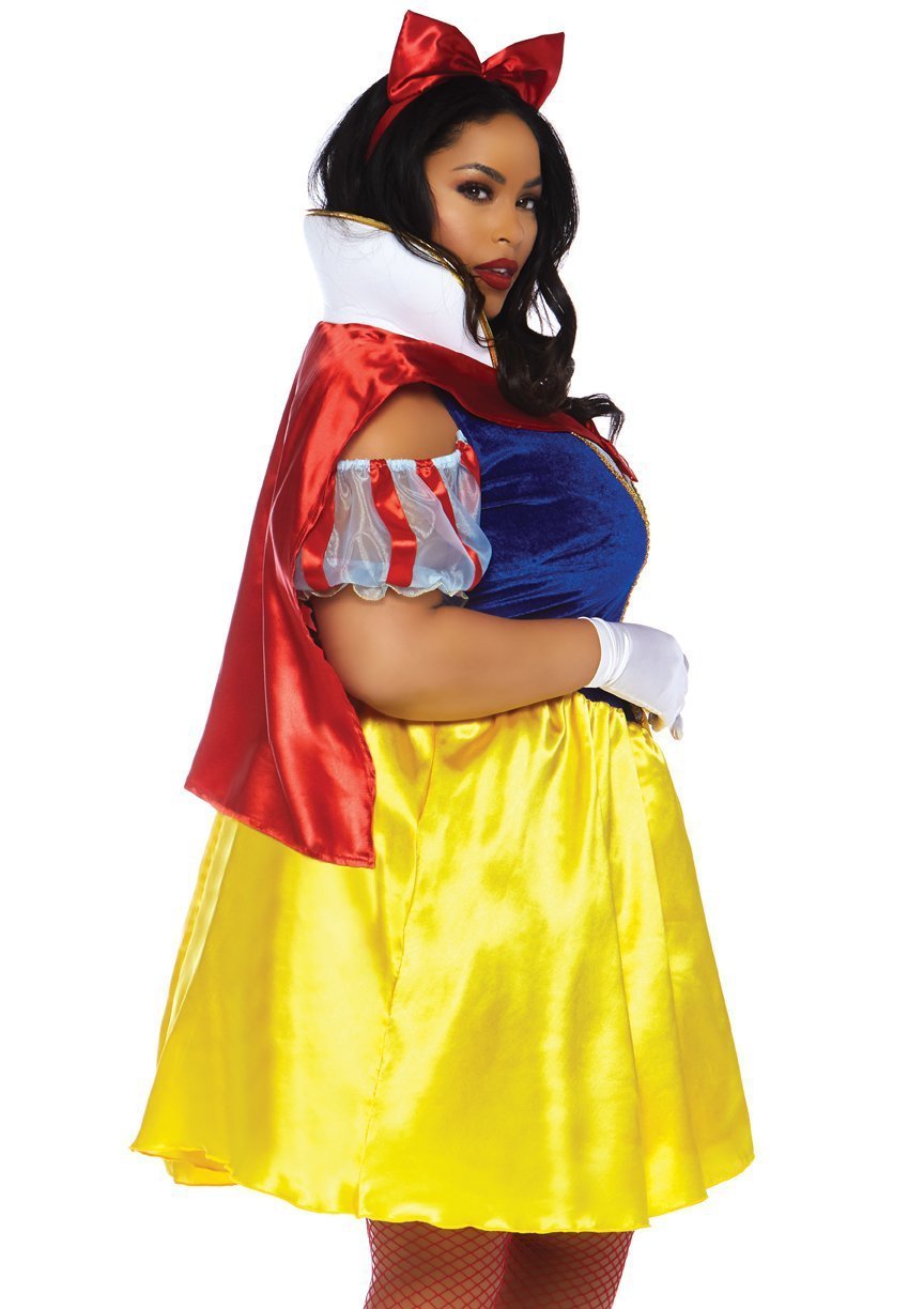 Womens Plus Size Fairytale Snow White Costume - JJ's Party House