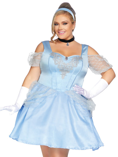 Womens Plus Size Glass Slipper Sweetie Costume - JJ's Party House