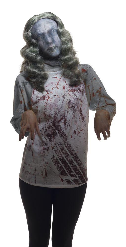 Womens Zombie Mask & Wig Set - JJ's Party House