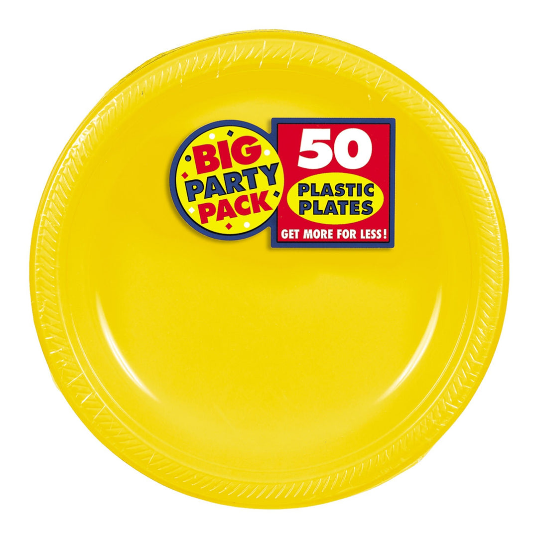 Yellow Dessert Plates 50ct - JJ's Party House