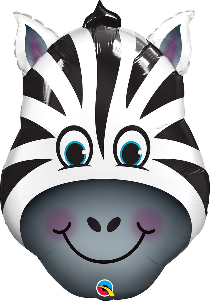 Zany Zebra Balloon 32'' - JJ's Party House