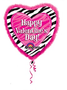 Zebra Valentines Doo-Dad - JJ's Party House